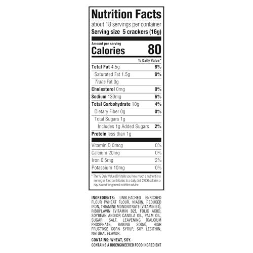 Image of RITZ Original Crackers, Snacks for Kids and Adults, Lunch Snacks, 10.3 oz