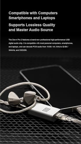 Image of MOONDROP Dawn PRO 2 Decoder Headphone Amplifier 3.5 /4.4 Phone Out Dual CS43198 32Bit /384KHz DSD256 Portable USB DAC /AMP