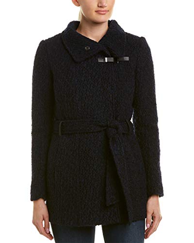 Cole Haan Womens Fall Wool Coat Navy 4