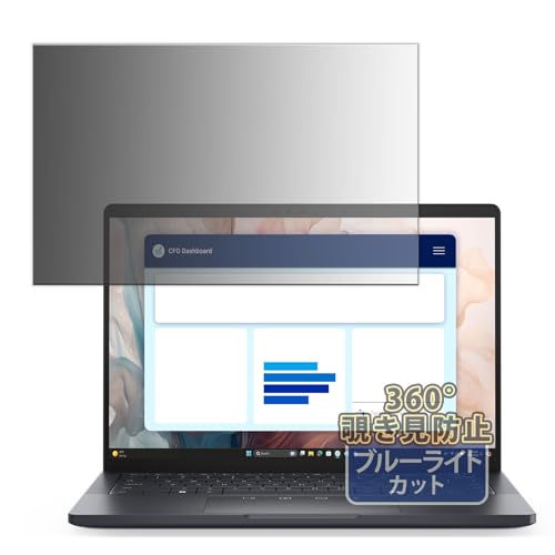 Kayo&Karin Dell Pro 13 Premium ノートPC 用 プライバシーフィルム 360度 のぞき見防止 フィルム ブルーライトカット 反射低減 日本製