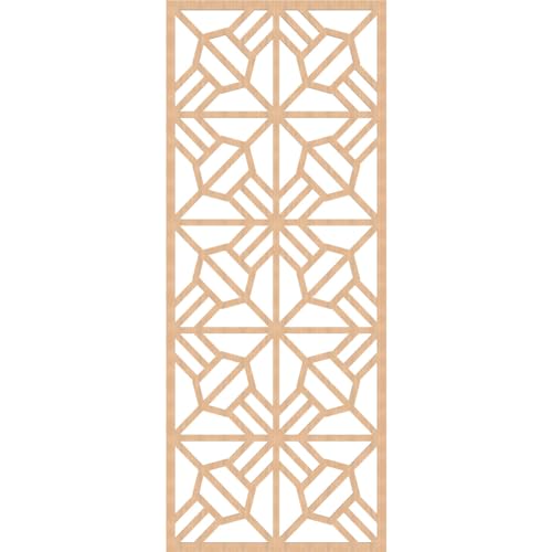 Image of Auburn Decorative Pierced Fretwork Wood Wall Panels, 37 3 /8 inchW x 94 3 /8 inchH x 3 /8 inchT, Hickory