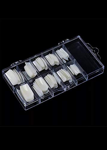 100 TIPS - uñas postizas color NATURAL - 10 tamaños diferentes.