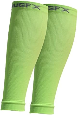Unisex Calf Compression Sleeves 20-25mmHg - Best for Varicose Veins, Increased Circulation, reduce swelling. Great for Nurses, Runners, and Travel - 1 Pair Men or Women 1 Size