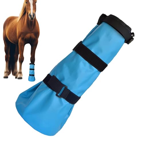 Generisch Calzado para el cuidado de pezuñas, cubo de cuidado de pezuñas con almohadilla EVA, bolsa de remojo con correa, para la preparación del establo estable pasture ranch Daily Cares Show