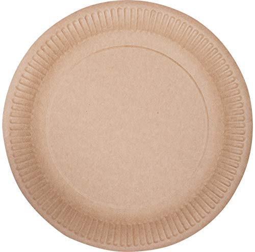 Brio Pappteller Gold 17x25 Cm – 100 Stück, Stabil & Lebensmittelecht – Ideal Für Kuchen & Gebäck