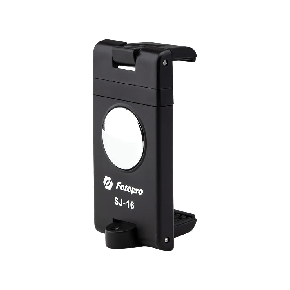 Fotopro Phone Tripod Mount with 1/4 inch Screw Foldable Smartphone Mount Adapter for Tripod Monopod Selfie Stick Desktop Video Vlogging Photograph