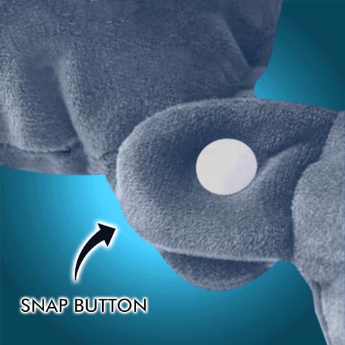 Image of Billebon Premium Neck Pillow Eye Mask Combo Airplane Travel Pillow with Comfortable Velvet Sleeping Eyemask Head Rest Pillow & 30 Years Warranty