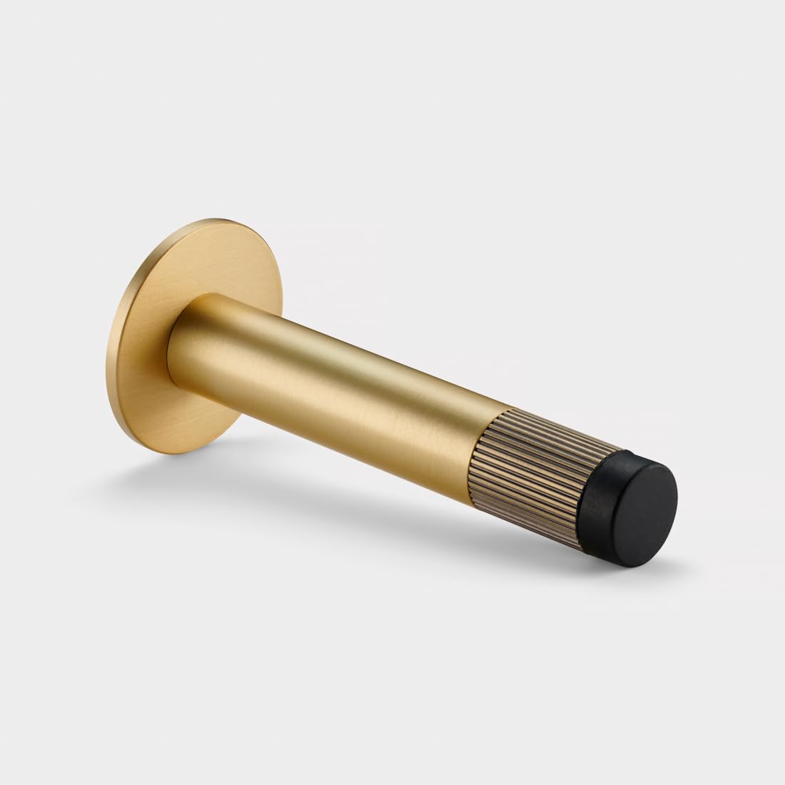 Pushka Home Ltd Antique Gold Tip Pushka Home Brass Linear Wall Mounted Door Stops In Gold (Antique Gold Tip)