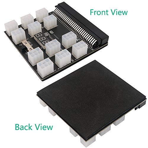 Scheda Scheda Breakout Alimentatore DPS-1200FB/QB PCI-E 6Pin Aggiungere 2PSU Mining BTC Nero - Alimentatore - Immagine 3