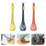 2 in 1 Food Clip & Egg Whisk, 2023 New Multi Function Egg Beater, Bread Clip Manual Blender, Handhel