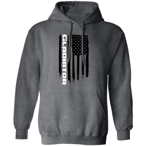 Gladiator American Flag USA Pullover Hoodie