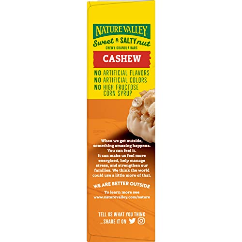 Image of Nature Valley Sweet and Salty Nut Granola Bars, Cashew, 6 Bars, 7.2 oz (Pack of 6)