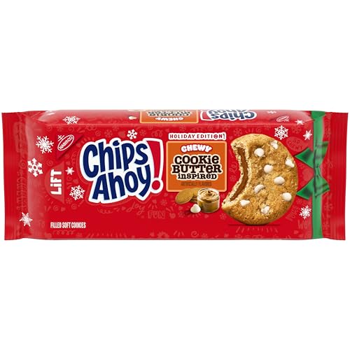 CHIPS AHOY! Chewy Cookie Butter-Inspired Cookies, Limited Edition Holiday Treats, 9.9 oz