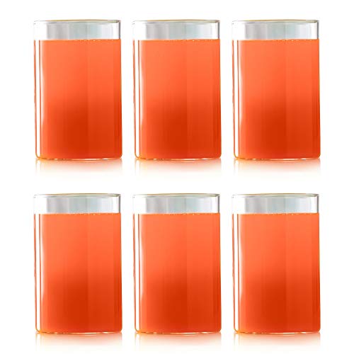 Image of Borosil Vision Combo Set - Classic Mug Set, 295 Ml, Set Of 6 + Large Glass Set, 350 Ml, Set Of 6, Transparent