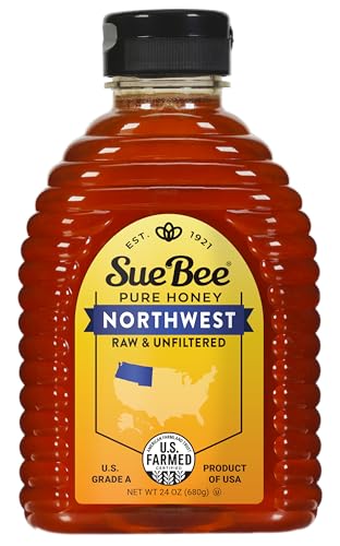 Sue Bee Local Northwest Honey, Raw & Unfiltered, Beekeeper-Owned Co-Op, Product of USA, Regional Honey, 24 Ounce (Pack of 1)