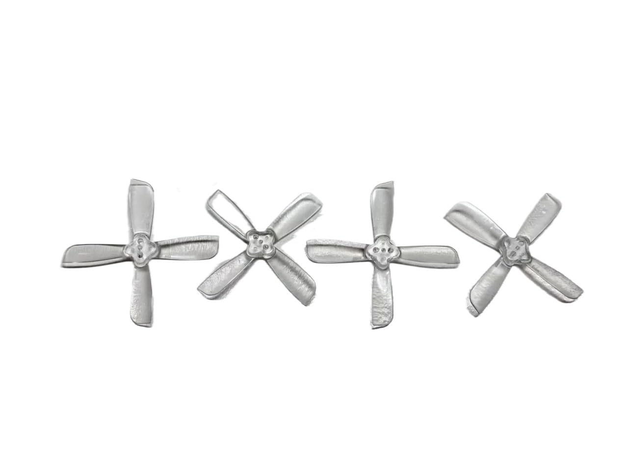 Universale 2 Paia 2X3.5X4 4 Pezzi Pollici PC Eliche 3 Fori per Droni (Trasparente)