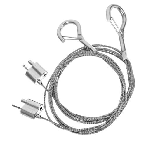 CTIRCHIU 2個 調節可能ステンレス製ピクチャーフレームワイヤー 耐錆性高硬吊り下げ具 軽量から重厚な額縁対応 写真やボードの安定展示用フ