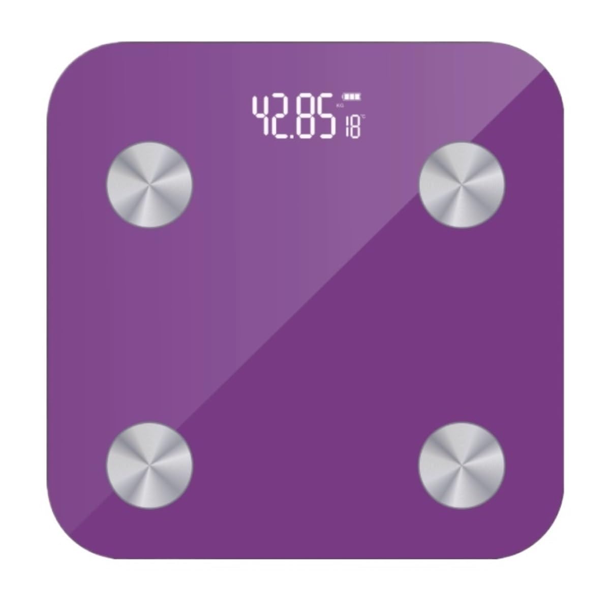 GFJHdfhE Scales for Body Weight, Weight Scale Bluetooth Body Fat Bathroom Weighing Electronic High Precision Sensors(Purple)