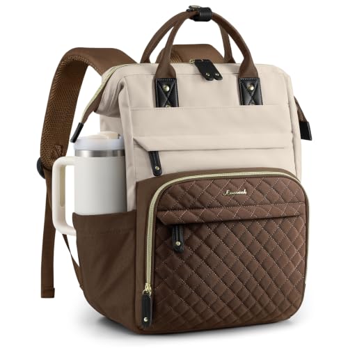 Image of LOVEVOOK Laptop Backpack Women Quilted Teacher Nurse Work Backpack Purse