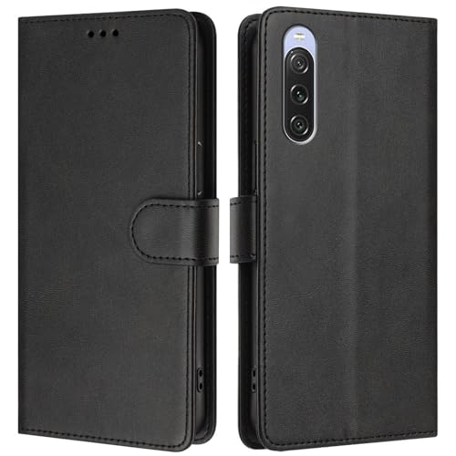 LMFULM® Étui pour Sony Xperia 10 V XQ-DC72 / XQ-DC54 (6,1 Pouces) PU Cuir Couverture Portefeuille Coque Fermeture Magnétique Flip Case Support Protection...