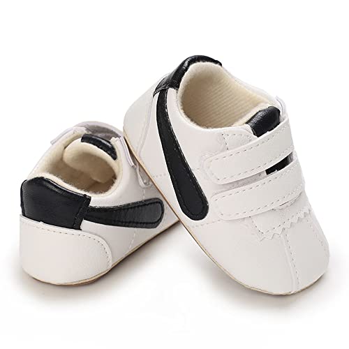 Image of Clowora Baby Boys Girls Shoes Non-Slip Rubber Sole Sneakers Infant First Walking Toddler Crib Shoes Newborn Loafers Flats.