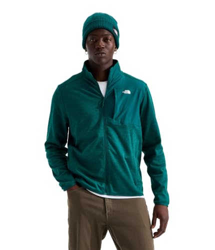 THE NORTH FACE Performance Fleece Full Zip Jacket, Pacific Teal Dk Hth, XL