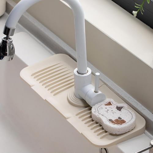 Protector contra salpicaduras para grifo con silicona duradera de alta densidad 8