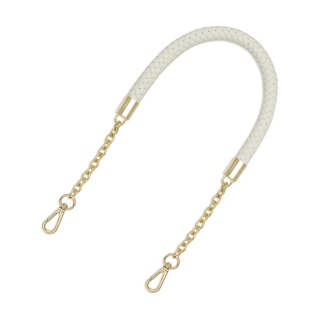 Cadena Para Bolso Correas de cuero PU cadena Metal 60cm for bolso, cinturón, asas repuesto, correas for bolsos hombro, accesorios for DIY(WHITE)