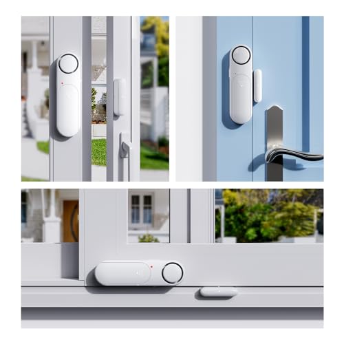 Metak 2 Pack Door Alarms When Opened For Kid Safety/Home Security, 120Db Wireless Window Sensor Alert With Remote, Pool Door Alarm, Sliding Front Door For Entry In House, Garage thumb #4