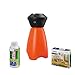 STOCKER - KIT Nebulizzatore Giardino Elettrico Geyser Compact - Geyser Mini 2 L con Batteria Li-Ion + Disabituanate Florifens + Kit Balcone Anti-Zanzare Estendibile Fino a 10 m