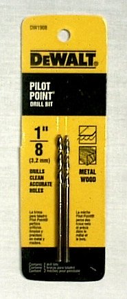 DeWalt DW1908 Broca de punta dividida, 1/8 pulgadas, paquete de 2 - cantidad 5