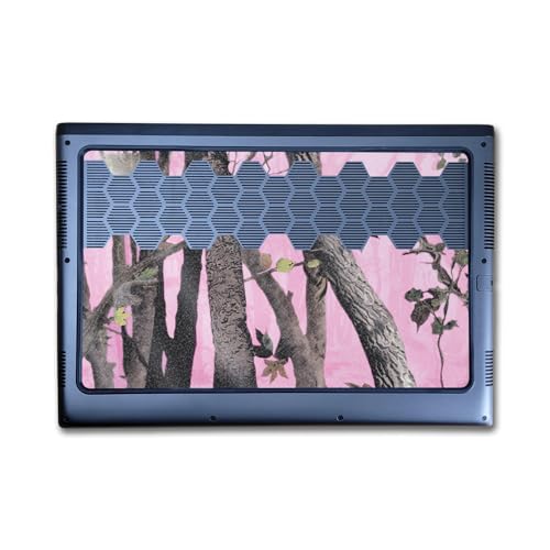 Image of Glossy Glitter Laptop Skin Compatible with Alienware M16 R2 (2024) - Pink Tree Camo - Premium 3M Vinyl Protective Wrap Decal Cover - Easy to Apply | Crafted in The USA by MightySkins