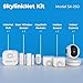 SKYLINK SK-250 Deluxe Connected Wireless Security Alarm Automation System with Camera Compatible with iOS, Android, Echo Alexa, Google Home and IFTTT and No Monthly Fees, 1 Count (Pack of 1), White