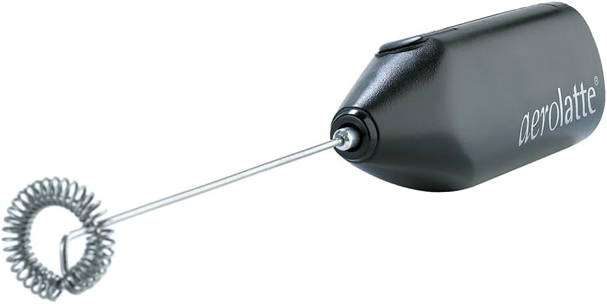 Aerolatte Milk Frother with Storage Tube, Black, Stainless Steel