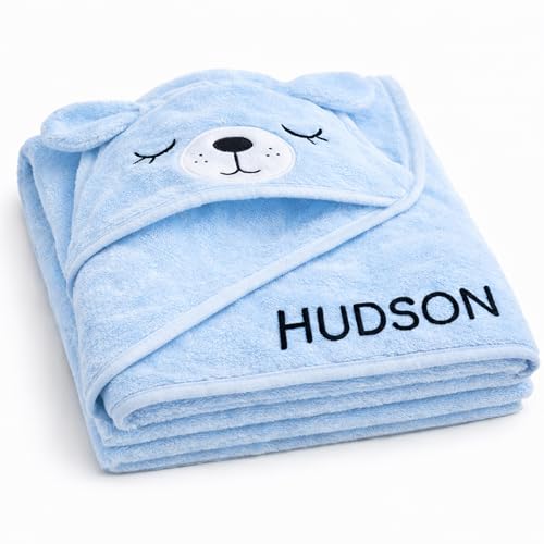 ABABY.COM Hooded Bath Towel Grey Elephant