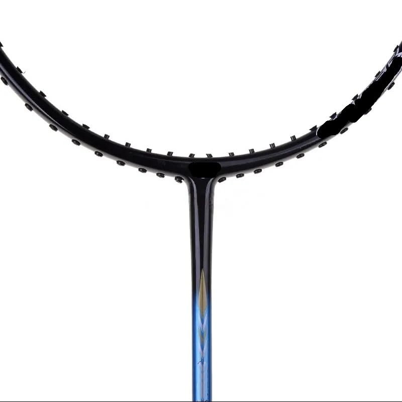 Badminton Set Racchette da Badminton in Fibra di Carbonio, Racchetta Offensiva con Asta 6,8 mm e Corda