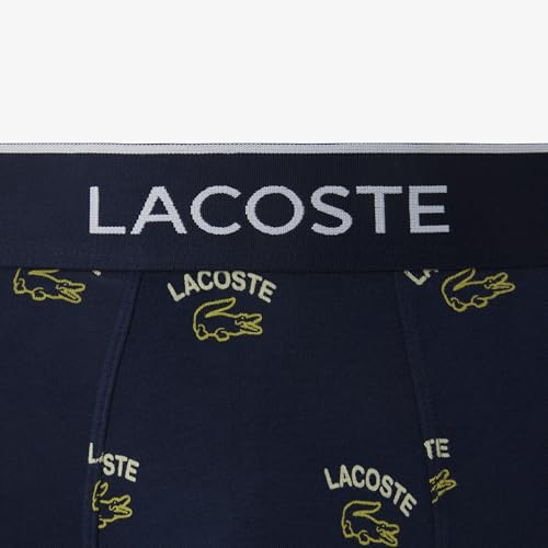 Lacoste mens Cotton Stretch Print Animation Boxer Briefs3
