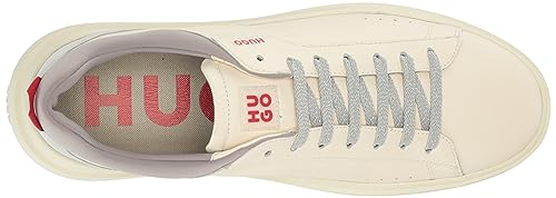 Image of Hugo Mens Cupsole Leather Lace Up Sneaker