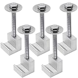 MIYLEE Truck Tool Box Mounting Kit, Aluminum Mounting Clamps for Pickup Truck Tool Box Mount Tie Dow