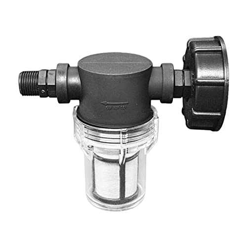 FONDUO IBC Outlet Tap Connection, IBC Tank Accessories, Tap Adapter for Water Tank 1000 L with Filter Function, S60 x 6 Water Tank Adapter IBC (1/2 Inch Male Thread)