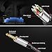 Nanxudyj 2RCA to 3.5mm Cable 25ft,Nylon-Braided 3.5mm AUX Cord to 2RCA Audio Cable for Stereo Receiver Speaker Smartphone Tablet HDTV MP3 Player & More Stereo Cable Audiophiles Headphone 2RCA Cable