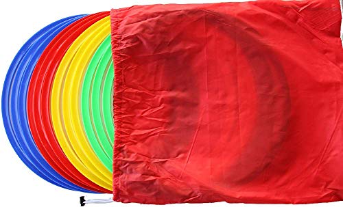 Boje Sport - Lote de Aros Flexibles (12 Unidades, Ø Aprox. 45 cm de diámetro, Incluye Bolsa), 4 Colores Cover
