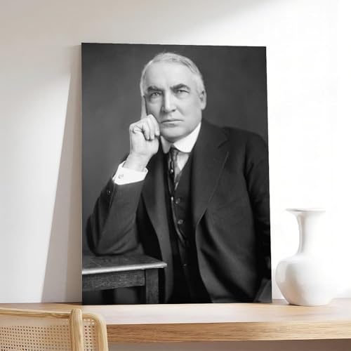 Poster Warren G Harding impression sur toile déco murale 30x45 cm - 7
