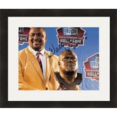 Autograph Warehouse 422104 Walter Jones Autographed 8 x 10 in. Photo HOF 14 Seattle Seahawks No.1 Matted & Framed