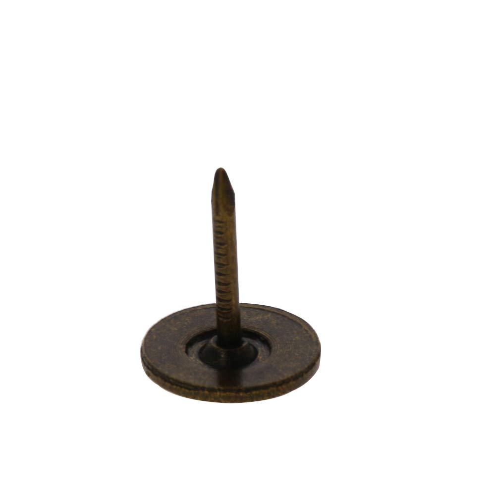 MroMax 50-Pack Upholstery Nail Heads - 0.43" Cap, Bronze Tone, Furniture Decoration Tacks For Sofa, Headboard, Crafts - View #7