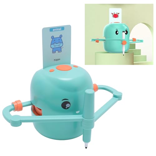 Image of Zyyini Smart Drawing Robot, Interactive Educational Drawing Robot for Kids Aged 5 and Above, Art Enlightenment for Kids, Auto Drawing Toy, Includes 100 Drawing Cards and 2 Pens (Light