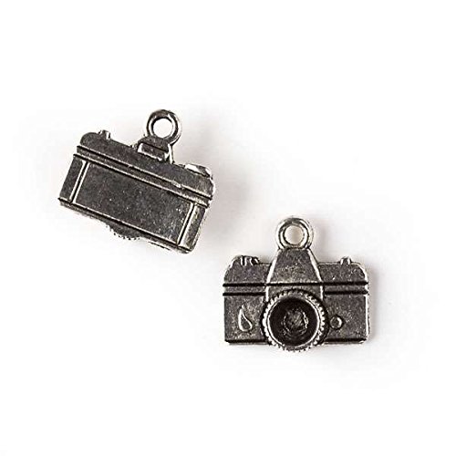 Cherry Blossom Beads 14x15mm Classic Camera Charm - 10 per Bag