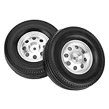 SPYMINNPOO 2pcs RC -Autor?der Set, Metallradfelgen und Hubs, Gummi -Reifen - Kompatibel...