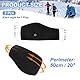 PATIKIL Ohrenwärmer-Stirnband, 2er-Pack Polarfleece Ohrenwärmer Winter Stretchy Laufschweißband Outdoor-Essential für Jogging Walking Skiing, Schwarz