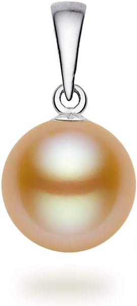 PremiumPearl Peach Freshwater Cultured Pearl Pendant for Women AAAA Quality Sterling Silver